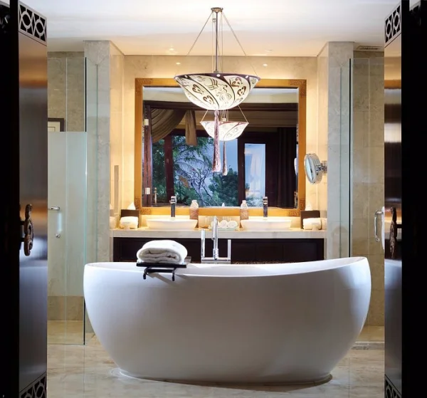 Bali Natural Stone Project 11 - Natural Stone Washbasin & Vanity Suite