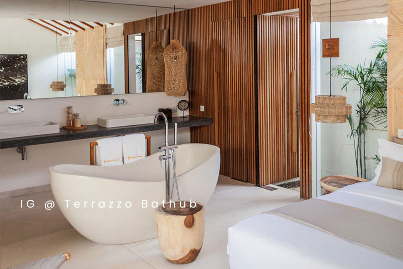 TB 06 Boutique Boat - Terrazzo Composite Bathtubs