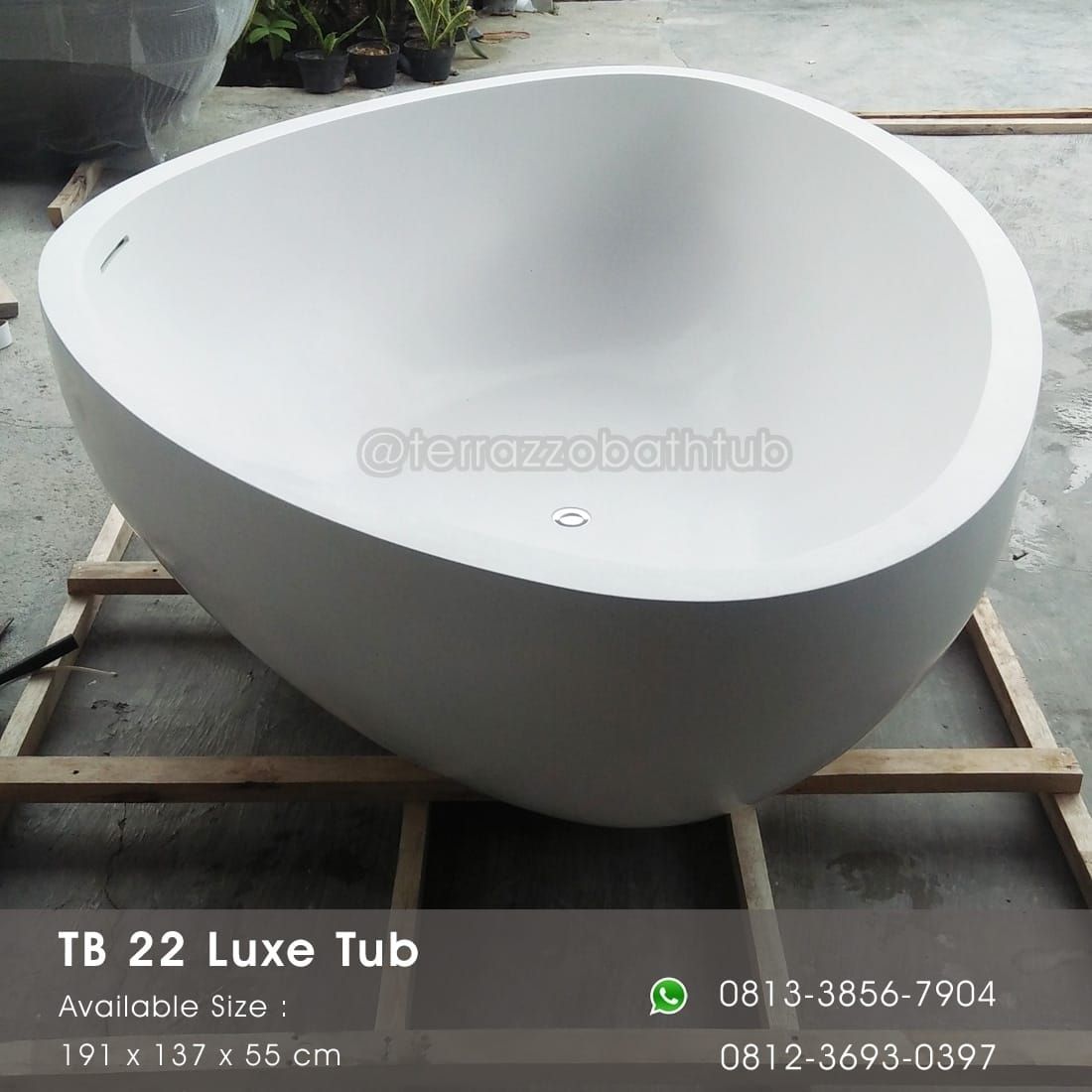 TB 22 Luxe Tub - Terrazzo Composite Bathtubs